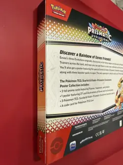 NEW/FACTORY SEALED Pokemon TCG Prismatic Evolutions Poster Collection - Image 4
