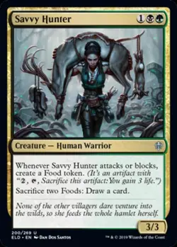 Savvy Hunter - Near Mint MTG Throne of Eldraine - Image 1