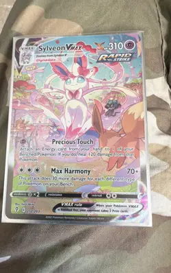Pokemon TCG Sylveon Vmax SWSH07: Evolving Skies 212/203 Secret Rare - Image 1