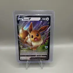 2020 Pokemon Eevee V SWSH065 Black Star Promo Battle Academy Holo NM - Image 1