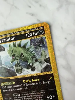 2002 Pokemon TCG Tyranitar 3/12 Holo Expedition Box Topper WotC eReader NM/LP - Image 4