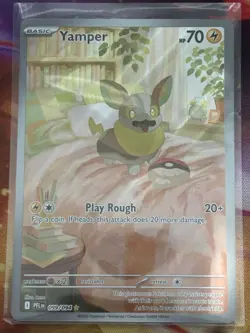 Pokemon Yamper 099/094 Me02: Phantasmal Flames Illustration Rare Holo 70 HP Eng - Image 1