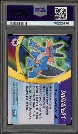 Pokemon Topps Swampert Advanced Challenge Foil #74 PSA 9 Mint - Image 2