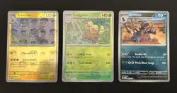 Pokemon 3x Master Ball Reverse Holo Lot Zebstrika, Exeggutor, Zweilous - Image 1