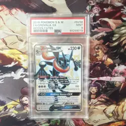 Pokemon TCG 2019 Greninja GX SV56/SV94 Hidden Fates Shiny Vault Holo Rare PSA 9 - Image 1