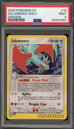 Pokemon Salamence EX Dragon Holo Rare #10 PSA 9 Mint - Image 1
