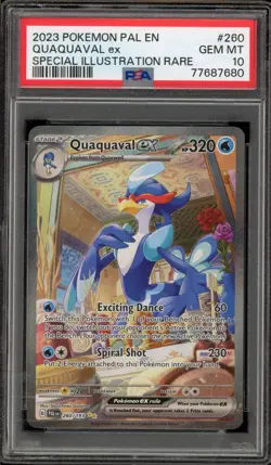 Pokemon Quaquaval ex Paldea Evolved Special Illustration Rare #260 PSA 10 - Image 1