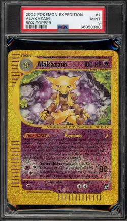 Pokemon Alakazam Expedition Bx. Topper #1 PSA 9 Mint - Image 1