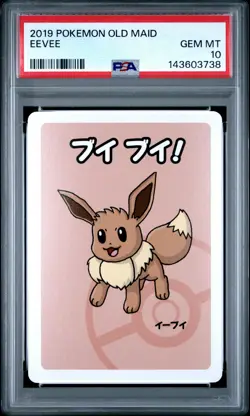 2019 POKEMON OLD MAID EEVEE PSA 10 - Image 1
