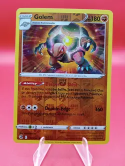 2021 Pokemon Fusion Strike Reverse Holo Golem #137 Extremely LP - Image 1