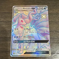 Pokemon TCG Alolan Ninetales GX SV53/SV94 Shiny Vault Holo Rare Stage 1 210 NM - Image 1