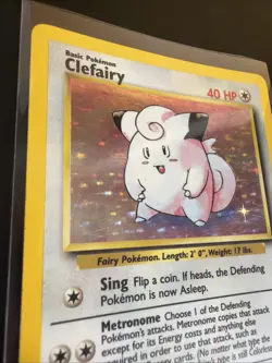 Clefairy 005/102 Base Set Unlimited Holo Rare English LP 1999 Pokemon TCG - Image 2