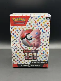 Pokemon English Scarlet & Violet 151 Mew Booster Bundle Box - 6 Packs 2023 - Image 1