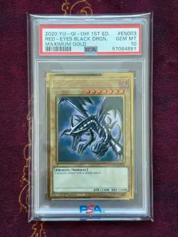 Red-Eyes Black Dragon PSA 10 MAGO-EN003 Gold Rare YuGiOh - Image 1
