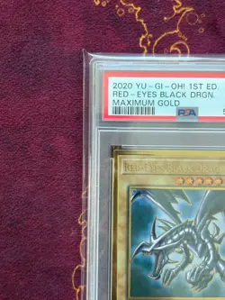 Red-Eyes Black Dragon PSA 10 MAGO-EN003 Gold Rare YuGiOh - Image 2