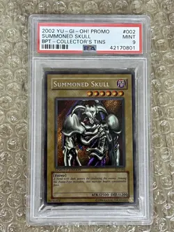 2002 Yu-Gi-Oh! Summoned Skull BPT-002 Collector's Tin Promo Foil PSA 9 - Image 1