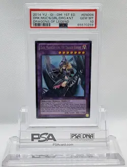 YUGIOH 1ST DRLG-EN004 DARK MAGICIAN GIRL DRAGON KNIGHT PSA 10 GEM MINT #65570259 - Image 1