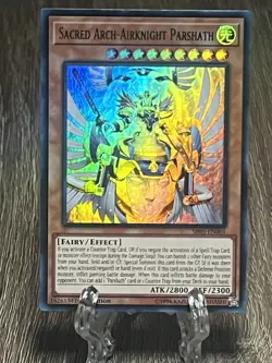 Sacred Arch-Airknight Parshath – SR05-EN001 – Unlimited – Ultra Rare – Yu-Gi-Oh! - Image 3