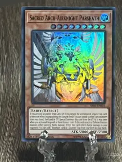 Sacred Arch-Airknight Parshath – SR05-EN001 – Unlimited – Ultra Rare – Yu-Gi-Oh! - Image 4