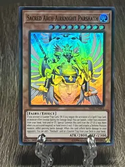 Sacred Arch-Airknight Parshath – SR05-EN001 – Unlimited – Ultra Rare – Yu-Gi-Oh! - Image 5