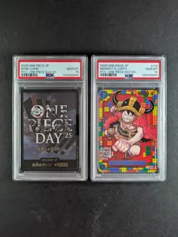 2025 One Piece Day MONKEY D. LUFFY + DON!! LOT Promo #P-110 SEQUENTIAL PSA 10 - Image 1