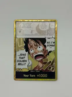 One Piece Gold DON!! OP15 ENGLISH Luffy Golden Bell - Adventure On Kamis Island - Image 1