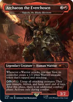 MTG English Archaeon the Everchosen - Najeela, the Blade-Blossom (Borderless) NM - Image 1