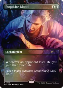 MTG English Exquisite Blood (Rainbow Foil) NM Foil Secret Lair - Image 1