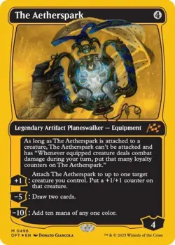 MTG English The Aetherspark (First-Place Foil) NM Foil Aetherdrift - Image 1