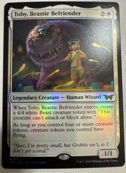 Toby, Beastie Befriender #0035 MTG Duskmourn: House of Horror Foil Rare M/NM - Image 1