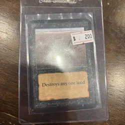 MAGIC THE GATHERING MTG SINKHOLE ALPHA NR MINT- MINT - Image 1