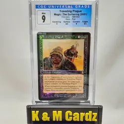 MTG - Odyssey - Traveling Plague - Foil - Graded - CGC 9 - Image 1