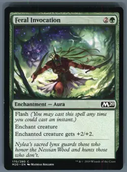 Magic the Gathering MTG Core Set 2020 Feral Invocation #170 Buy 2 Get 1 - Image 1