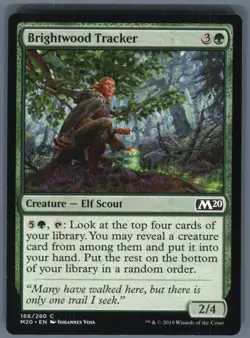Magic the Gathering MTG Core Set 2020 Brightwood Tracker #166 Buy 2 Get 1 - Image 1