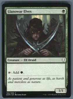 Magic the Gathering MTG Dominaria Llanowar Elves #168 Buy 2 Get 1 - Image 1