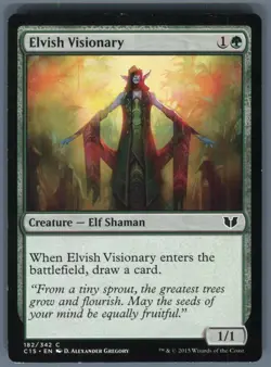 Magic the Gathering MTG Commander 2015 Elvish Visionary #162 Buy 2 Get 1 - Image 1