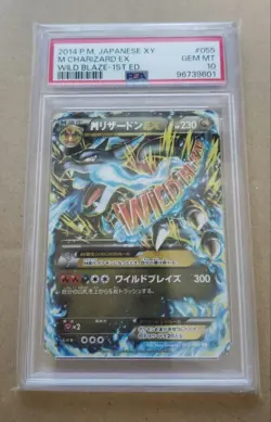 PSA 10 Charizard EX 2014 Pokemon Japanese XY Wild Blaze 1ST ED #055 M Rare - Image 1