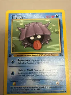 Shellder 54/62 1st Edition Fossil Set Pokemon Card - Image 1