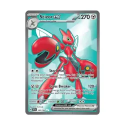 Pokemon SV05: Temporal Forces Scizor ex - 195/162 (UR) #195/162 (Holo) NM - Image 1