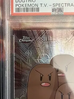 Dugtrio Spectra 2000 Pokemon Topps Chrome Series 1 T.V. #51💎PSA 10 Gem Mint💎 - Image 4