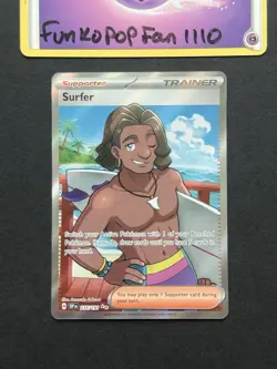 Surfer 235/191 SV08: Surging Sparks Holo Ultra Rare Full Art Pokemon Card - Image 1
