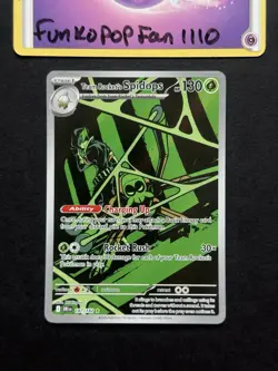 Team Rocket's Spidops 187/182 Illustration Rare Destined Rivals Pokemon Card - Image 1