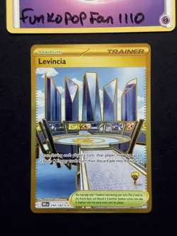 Levincia 244/182 SV10: Destined Rivals Gold Hyper Rare Pokemon Card - Image 1