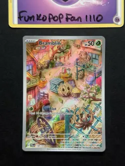 Bramblin 198/193 Paldea Evolved Full Art Illustration Rare Holo Pokemon Card - Image 1