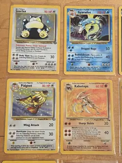 Pokemon Card Lot (34) Vintage Holo WOTC Vaporeon Snorlax Houndoom Ninetales More - Image 2