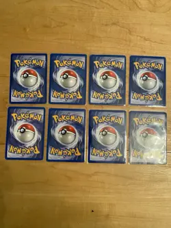 Pokemon Card Lot (8) Vintage Non-Holo WOTC - Dark Charizard Raikou Dark Gyarados - Image 4