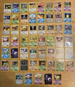 Pokemon Card Lot (53) Vintage 1st Ed. Only- Misty’s Tears, Erika’s Ivysaur, More - Image 1