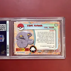 Topps Pokemon card 1999 Arbok #24 holo PSA 8 - Image 3