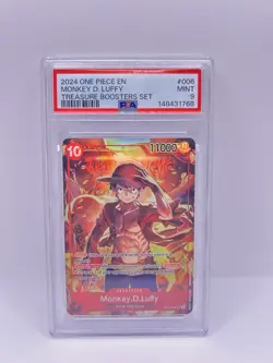 Monkey.D.Luffy ST10-006 Treasure Booster Promo PSA 9 One Piece Card TCG - Image 1