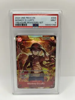 Monkey.D.Luffy ST10-006 Treasure Booster Promo PSA 9 One Piece Card TCG - Image 2